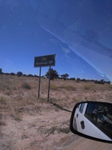 Distance Sign to Windhoek
