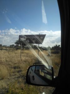 Namib Grens Directional Sign